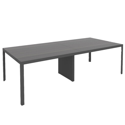 MESA DE REUNIONES STUDIO PATAS TRIANGULARES COLOR ANTRACITA DE 2.40 * 1.20M - muebles de oficina en veracruz y xalapa