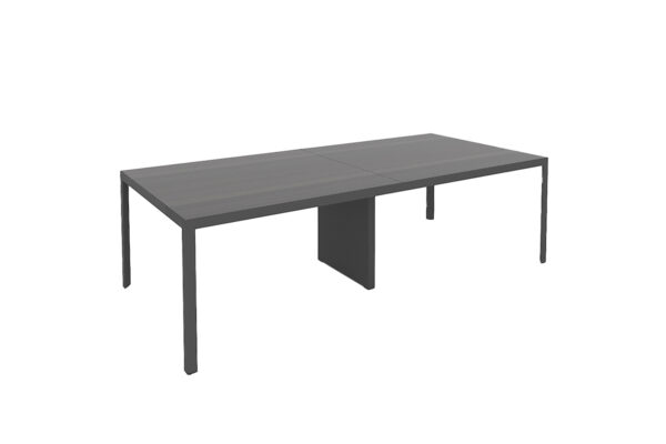 MESA DE REUNIONES STUDIO PATAS TRIANGULARES COLOR ANTRACITA DE 2.40 * 1.20M - muebles de oficina en veracruz y xalapa