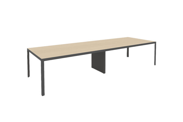 MESA DE REUNIONES STUDIO PATAS TRIANGULARES COLOR ANTRACITA DE 3.60 * 1.20M - muebles de oficina en veracruz y xalapa