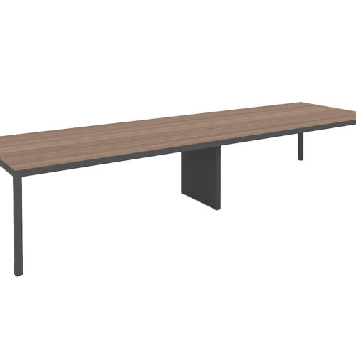 MESA DE REUNIONES STUDIO PATAS TRIANGULARES COLOR ANTRACITA DE 4.00 * 1.20M - muebles de oficina en veracruz y xalapa