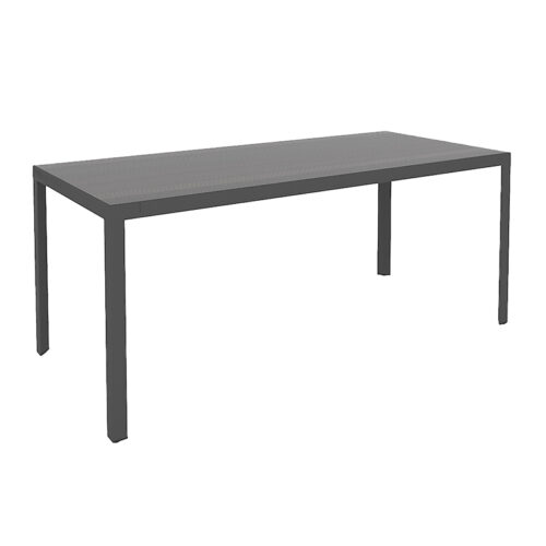 MESA ESTUDIO EJECUTIVO ALUMINIO Y ACERO PATAS TRIANGULARES COLOR ANTRACITA 1.80 * 0.80M