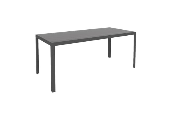 MESA ESTUDIO EJECUTIVO ALUMINIO Y ACERO PATAS TRIANGULARES COLOR ANTRACITA 1.80 * 0.80M