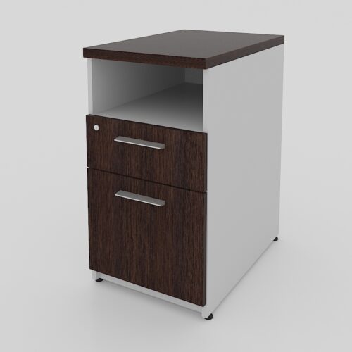 PEDESTAL FIJO CON CERRADURA, CAJON ARCHIVO Y 1 PAPELERO 40 X 60 X 75 - muebles de oficina en veracruz y xalapa