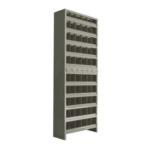 ESTANTE COMBINADO DE 92*30*221cm. 6 CAJONES Y 60 DIVISIONES PEQUEÑAS
