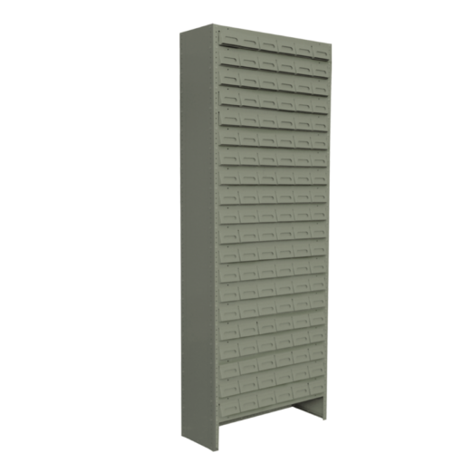 ESTANTE CON 120 CAJONES DE 92*30*221cm.