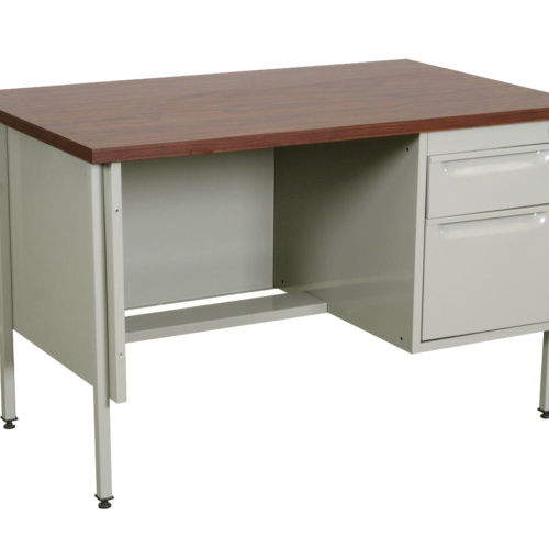 ESCRITORIO METAL C/1 PEDESTAL DERECHO 1 CAJON Y 1 ARCHIVO DE 1.20*.75*.75 WENGUE ** - muebles de oficina en veracruz y xalapa