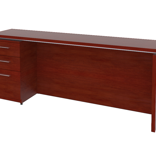 CREDENZA MELAMINA, 1 PEDESTAL IZQUIERDO 3 CAJONES, DE 180 X 40 X 75 A.28/32mm. - muebles de oficina en veracruz y xalapa