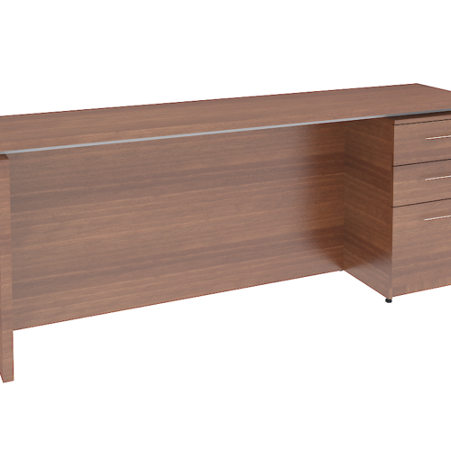 CREDENZA MELAMINA, 1 PEDESTAL DERECHO 3 CAJONES, DE 210 X 40 X 75 A.28/32mm. - muebles de oficina en veracruz y xalapa