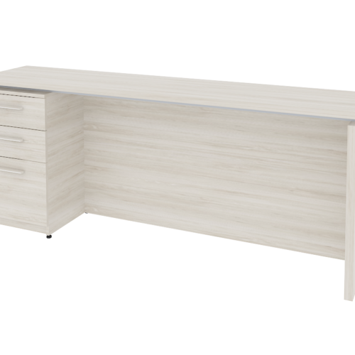 CREDENZA MELAMINA,1 PEDESTAL IZQUIERDO 3 CAJONES, DE 210 X 40 X 75 A.28/32mm. - muebles de oficina en veracruz y xalapa