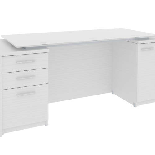 ESCRIT.CUB/CRISTAL 2 PEDEST. 3 CAJONES Y PUERTA: 180 X 70 X 75. A.28mm ** - muebles de oficina en veracruz y xalapa