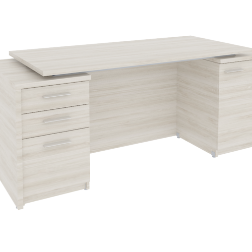 ESCRIT.MELAMINA 2 PEDEST. 3 CAJONES Y PUERTA: 210 X 70 X 75. A.28/32mm. - muebles de oficina en veracruz y xalapa