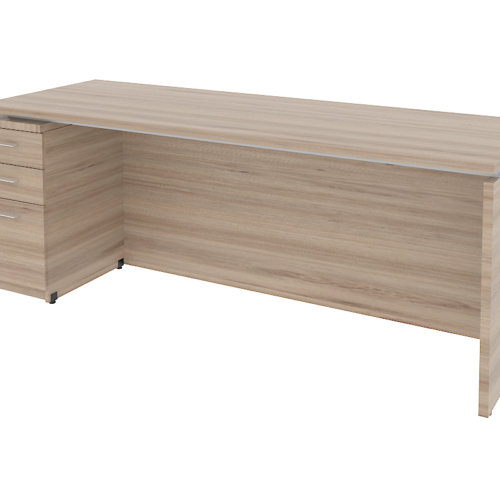 ESCRIT.MELAMINA, PEDESTAL IZQUIERDO 3 CAJONES DE 210 X 70 X 75. A.28/32mm. - muebles de oficina en veracruz y xalapa