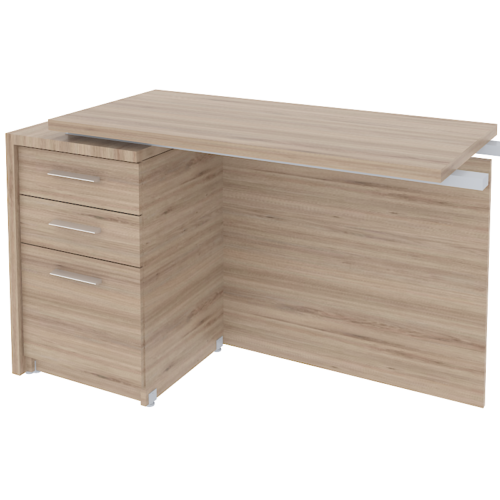 LATERAL IZQUIERDA 3 CAJONES DE 120 X 50 X 75cm. A.28/32mm. - muebles de oficina en veracruz y xalapa