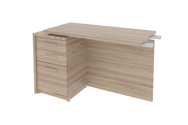 LATERAL IZQUIERDA 3 CAJONES DE 120 X 50 X 75cm. A.28/32mm. - muebles de oficina en veracruz y xalapa