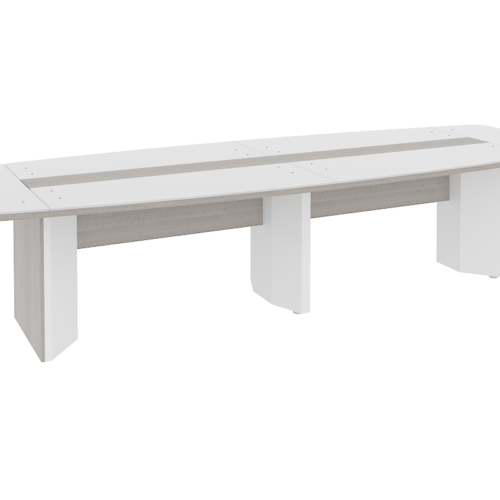MESA TIPO BOTE DE 350 X 120 X 75cm. A 28mm. BASE DESMONTABLE Y CUBIERTA CRISTAL - muebles de oficina en veracruz y xalapa