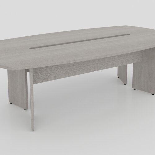 MESA DE JUNTAS SEMIOVALDA DE 1.80X1.20X0.75 CAL. 28MM TODA MELAMINA CON BASE ANGULAR - muebles de oficina en veracruz y xalapa
