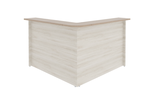 MOSTRADOR EN L , TIPO RECEPCION DE 150 X 150 X 105 SIN PEDESTAL - muebles de oficina en veracruz y xalapa