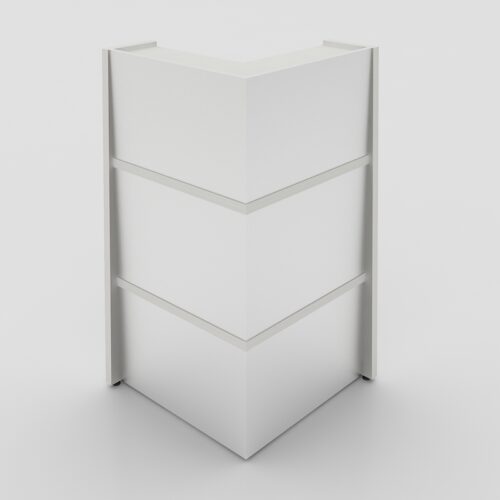 MOSTRADOR CENTAL MODULAR MEL ESQUINERO SIN CUBIERTA DE CRISTAL ALTURA 105X60 - muebles de oficina en veracruz y xalapa