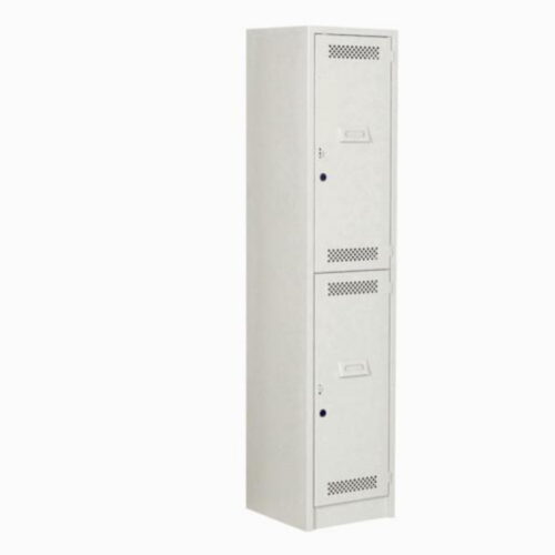 LOCKER ESTÁNDAR DE 2 PUERTAS CON PORTA -CANDADO DE 38*44.5*1.80.7,CAL.24 ** - muebles de oficina en veracruz y xalapa