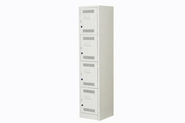 LOCKER PRACTICO DE 4 PUERTAS CON PORTA -CANDADO DE 30.2*30*1.80.7 CAL.24 ** - muebles de oficina en veracruz y xalapa