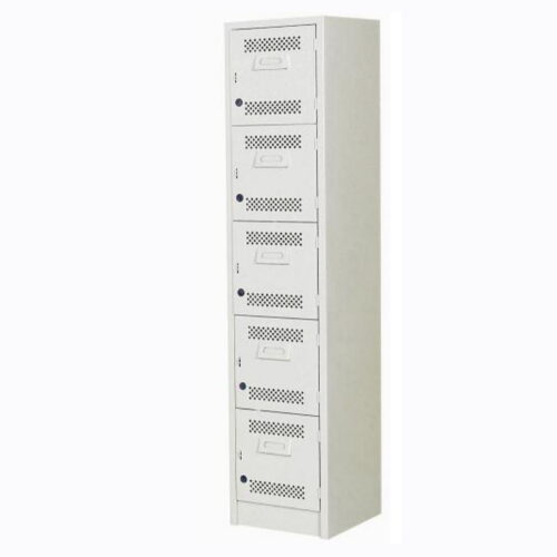 LOCKER PRACTICO DE 5 PUERTAS CON PORTA -CANDADO DE 30.2*30*1.80.7 CAL.24 - muebles de oficina en veracruz y xalapa