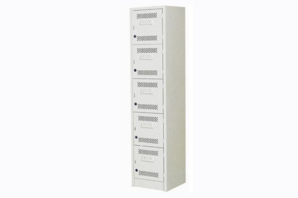 LOCKER PRACTICO DE 5 PUERTAS CON PORTA -CANDADO DE 30.2*30*1.80.7 CAL.24 - muebles de oficina en veracruz y xalapa