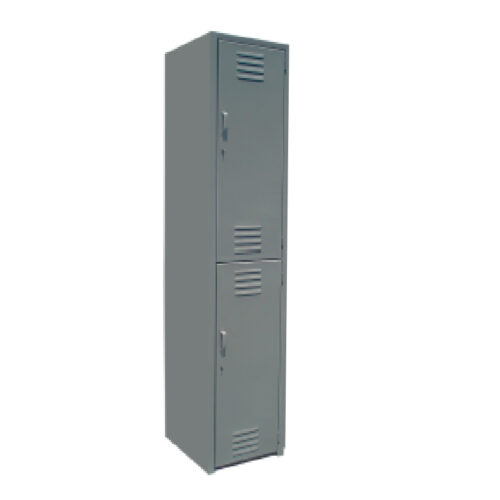 LOCKER ESTÁNDAR DE 2 PUERTAS CON PORTA -CANDADO DE 38 X 37 X 180cm. CAL.24 - muebles de oficina en veracruz y xalapa