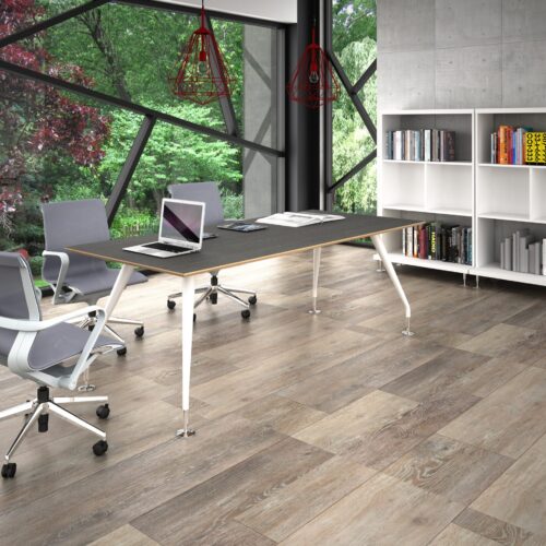 Mesa rectangular 200x90 Laminado . Patas BLANCAS " - muebles de oficina en veracruz y xalapa"