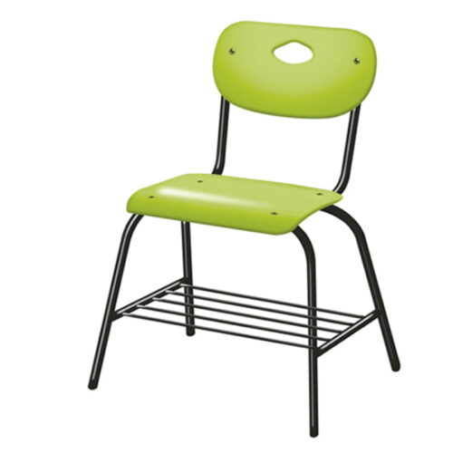 SILLA AVILA, TUB.1" CAL.18 ASIENTO Y RESPALDO POLIPROPILENO, REJILLA PORTA LIBROS DE 1/4" - muebles de oficina en veracruz y xalapa