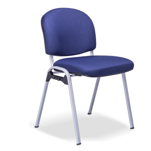 SILLA DE VISITA ECONOMICO TAPIZ TELA Y TUBULAR OVALADO ESMALTE - muebles de oficina en veracruz y xalapa