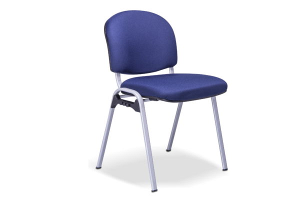 SILLA DE VISITA ECONOMICO TAPIZ TELA Y TUBULAR OVALADO ESMALTE - muebles de oficina en veracruz y xalapa