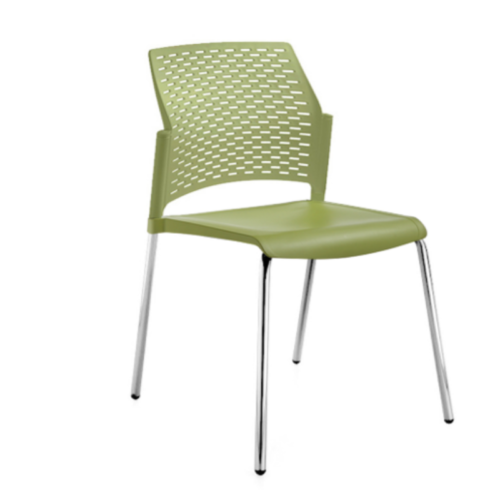 SILLA DE VISITA APILABLE POLIPROPILENO REWIND CROMADA - muebles de oficina en veracruz y xalapa