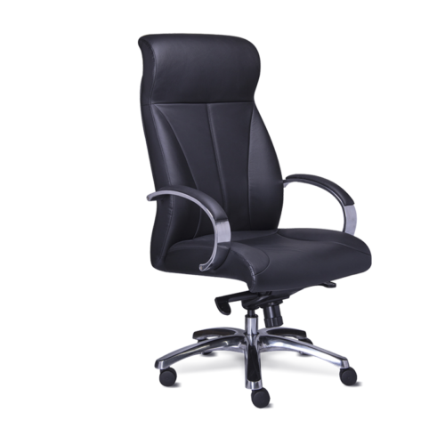 SILLON EJECUTIVO EN PIEL/SIMIL PIEL COLOR NEGRO RESPALDO ALTO - muebles de oficina en veracruz y xalapa