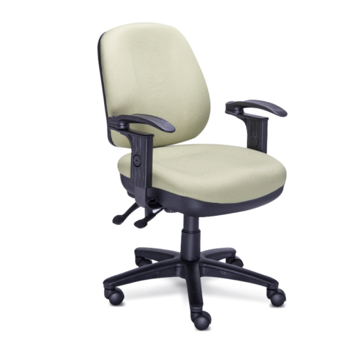 SILLA OPERATIVA NEUMATICA, MECANISMO ARTICULADO DE ASIENTO Y RESPALDO GRANDE - muebles de oficina en veracruz y xalapa
