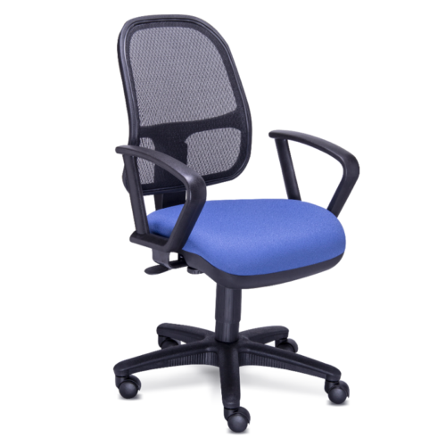 SILLA OPERATIVA NEUMATICA, SISTEMA LAMA EN RED NEGRA. ** - muebles de oficina en veracruz y xalapa