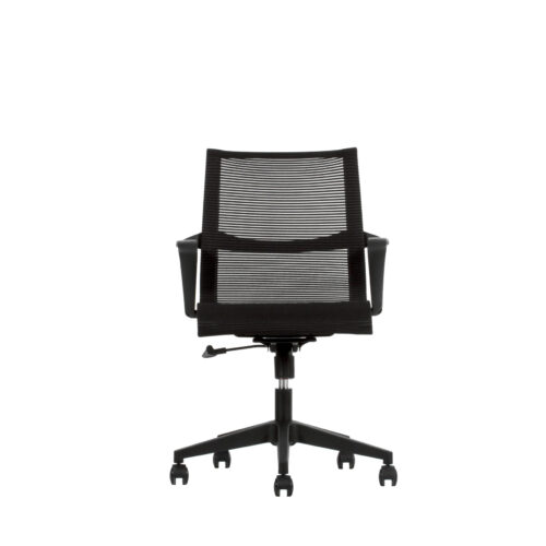 SILLA OPERATIVO RECLINABLE RESPALDO Y ASIENTO EN MALLA NEGRA - muebles de oficina en veracruz y xalapa