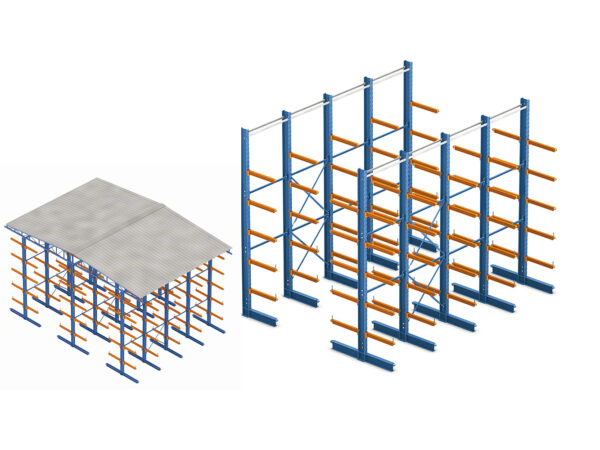sistema de almacenamiento rack cantilever