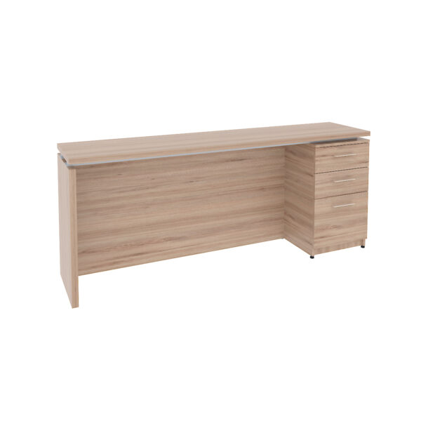 CREDENZA CON 1 PEDESTAL DERECHO